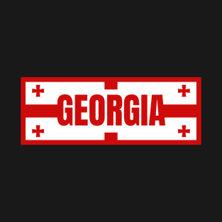 Georgia in Georgian Flag Design T-Shirt