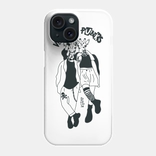 Vegan Punks - Dark Cyan Phone Case