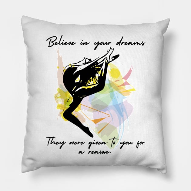 Ballet dancer gift Pillow by Dancespread