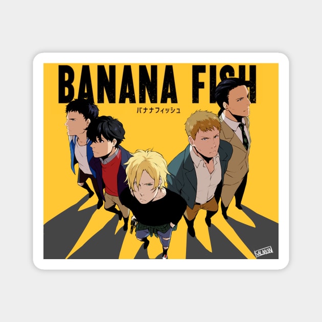 Banana Fish Shadow Boys Magnet by MykaAndSalmon