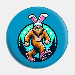 Bigfoot Bunny Pin