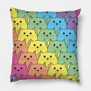 Rainbow Cats Pillow