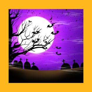 halloween night background T-Shirt