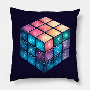 Cosmic Rubik's Cube Pillow