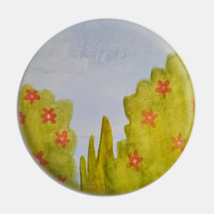 Spring Bushes Pin