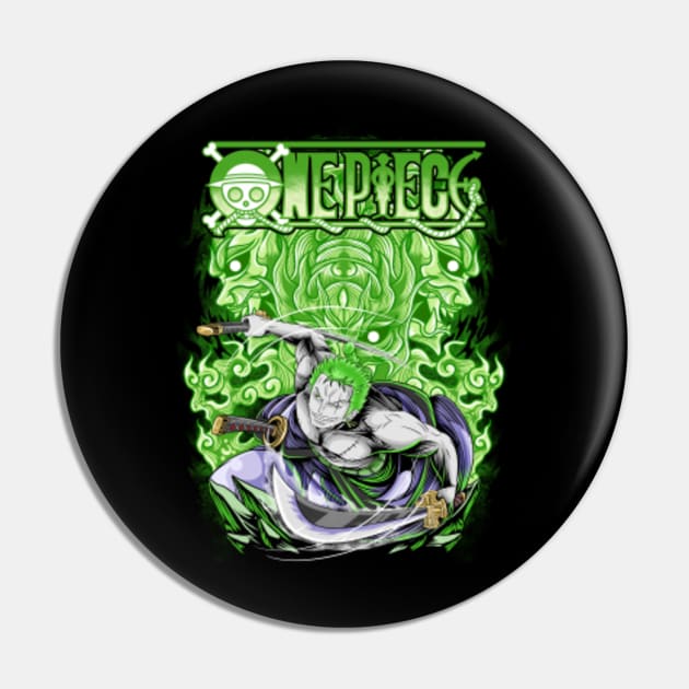 Roronoa Zoro One Piece Zoro One Piece Pin TeePublic