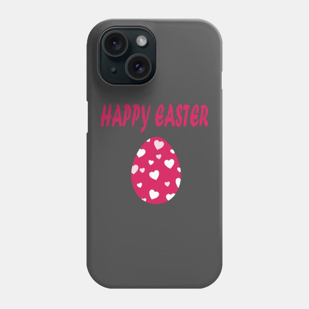 Happy Easter with Love Phone Case by JevLavigne