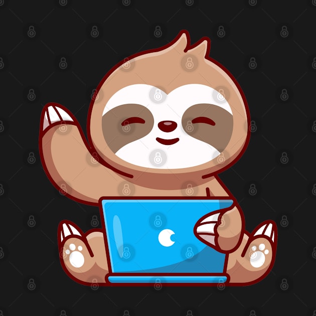 Tech-Savvy Sloth by AdoreedArtist