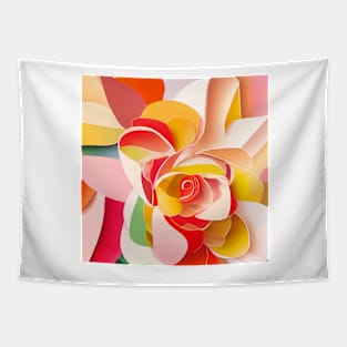 Delicate Floral Impressions Tapestry