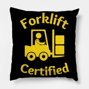 Forklift Certified Meme Pillow