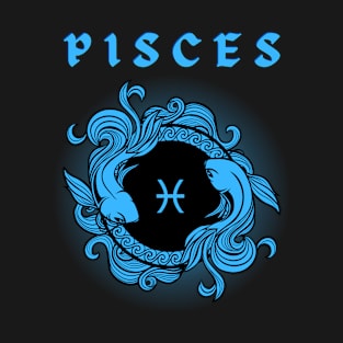 Pisces Fishes Gothic Style T-Shirt