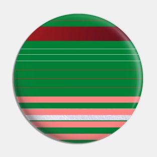 Red, Pink and Green Stripes Pin