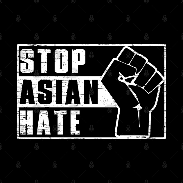 STOP ASIAN HATE, Vintage Asian by heart teeshirt