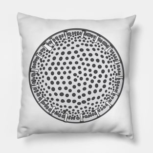 Diatom - Thalassiosira - Artwork Pillow