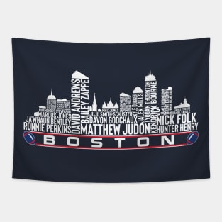 New England Football Team 23 Player Roster, Boston City Skyline Tapestry