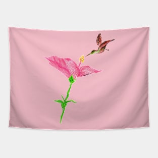 Hummingbird in Flight Tapestry