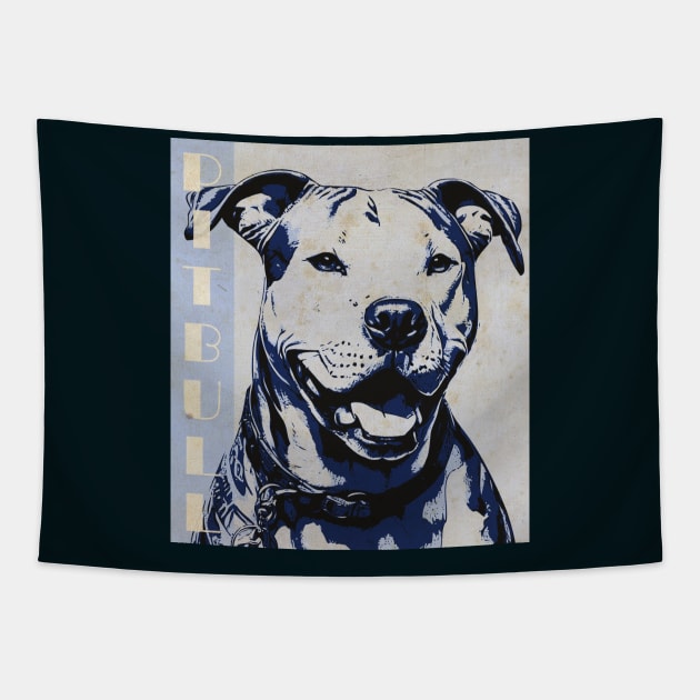 Pit Blue Love Tapestry by CTShirts