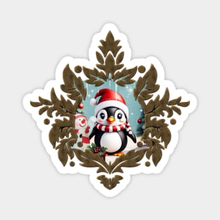 Cute funny penguin. Magnet