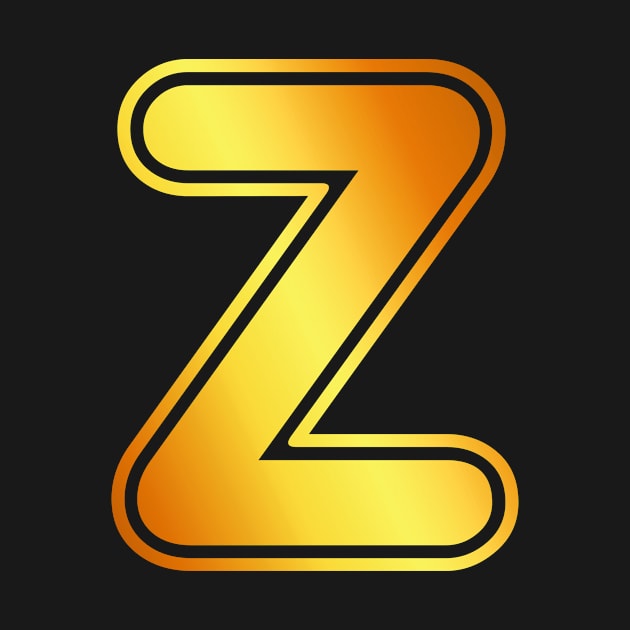 Z Golden Letter by SiSimo