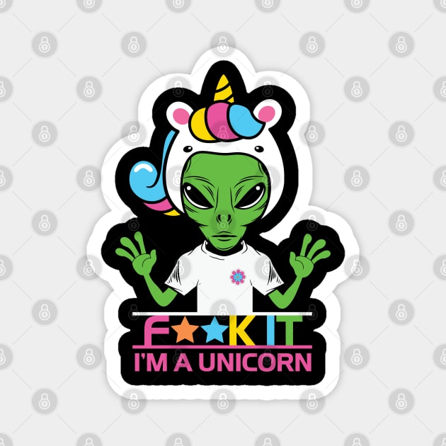 Aliens I'm Unicorn Magnet by Astronaut.co