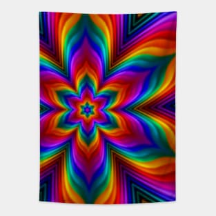 Rainbow Flower Tapestry