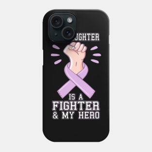 Daughter Fighter & Hero Leukemia Cancer Awareness - Best gift Phone Case