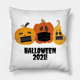 Masked pumpkins - Halloween 2021 Pillow