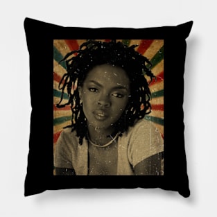 Lauryn Hill -  - Photo Vintage Retro Look Fan Design Pillow