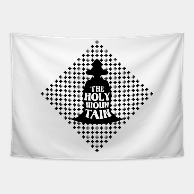 The Holy Mountain (black silhouette) Tapestry by Fjordly