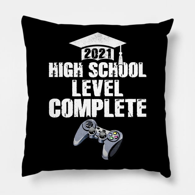 Funny Graduation - Senior Gamer 2021 Grad Pillow by paveldmit