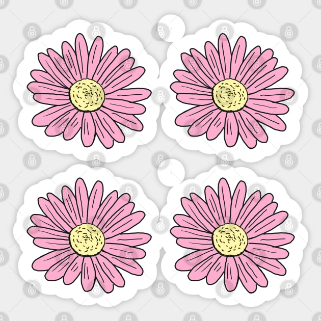 Pink Daisy Sticker –