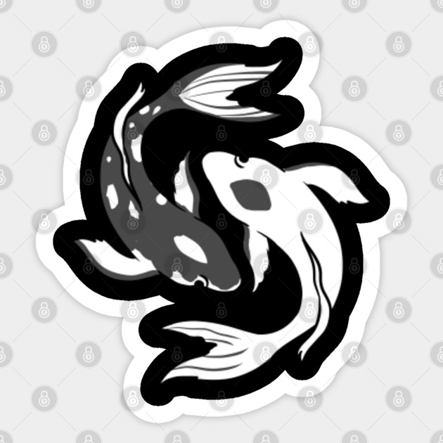 Japanese Koi Fish Yin Yang For Yin Yang Art Lover Japanes Koi