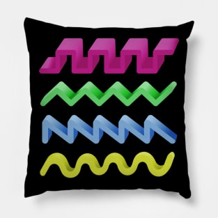 Synth Waveform of Synthesizer Pillow