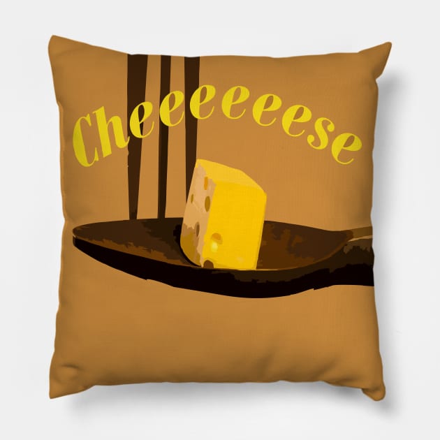 Che-e-ese Pillow by Evgeniya