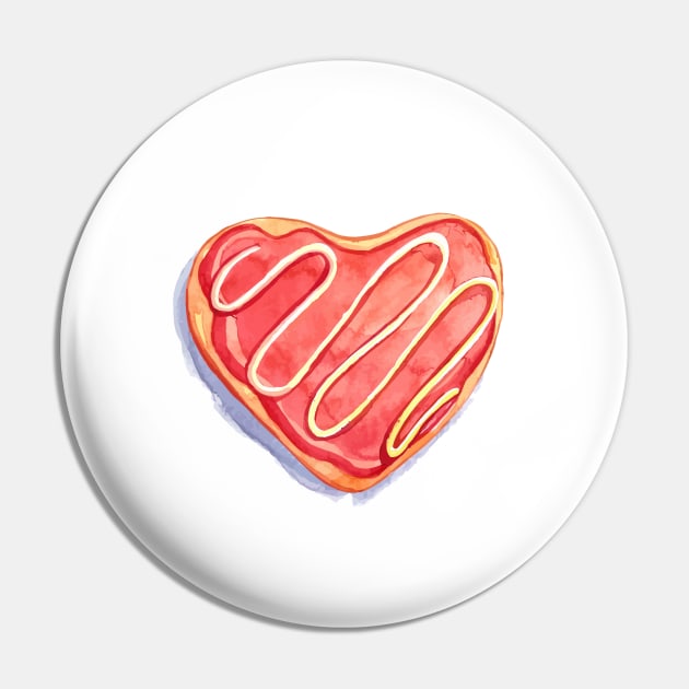 Heart Donuts Pin by MelissaJoyCreative