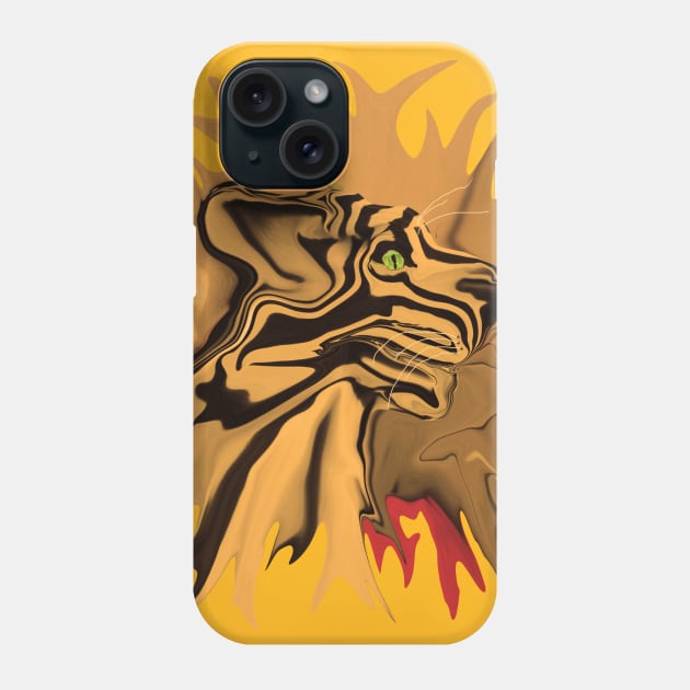 A Tiger for Tiago Phone Case by distortionart