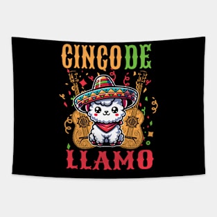 Cinco De Llamo Tapestry