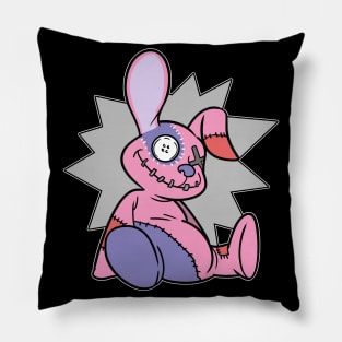 Pastel Goth Voodoo Doll Bunny Kawaii Pillow