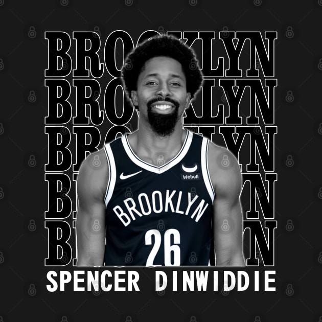 Brooklyn Nets Spencer Dinwiddie by Thejockandnerd