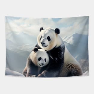 Panda Animal Wild Beauty Freedom Wilderness Enchanting Tapestry