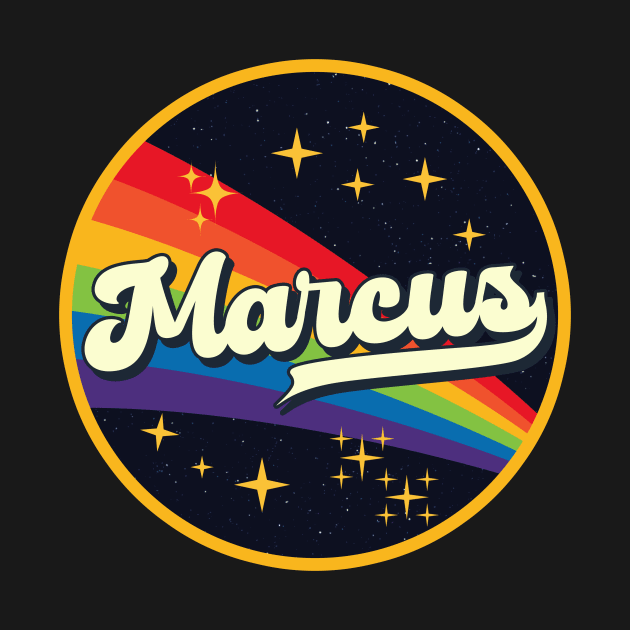 Marcus // Rainbow In Space Vintage Style by LMW Art