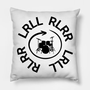 Paradiddle: RLRR LRLL Drum Rudiment Enthusiast Pillow