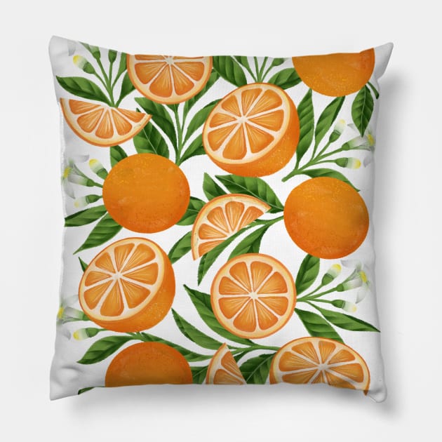 Orange Fruit Pillow by GraphiscbyNel