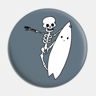 Skull Surfer Pin