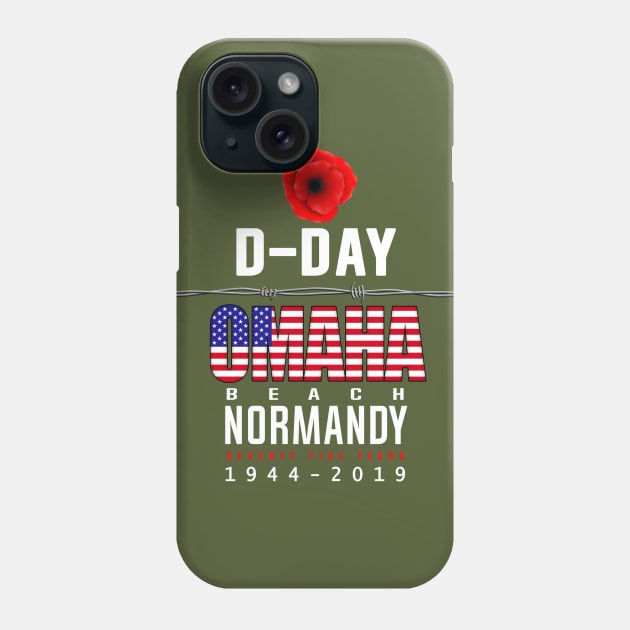 D Day Omaha Beach Anniversary Phone Case by SeattleDesignCompany