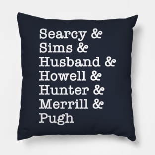 Names of Regulators (Large Font) Pillow