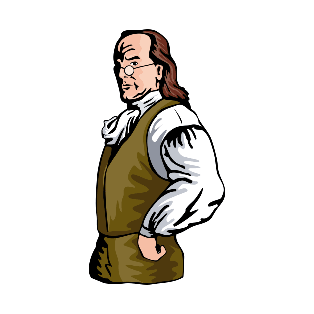 Benjamin Franklin Retro by retrovectors