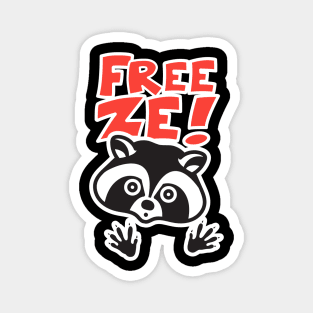 Raccoon Freeze Magnet