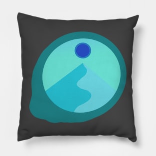 Zen dazy mountain Pillow