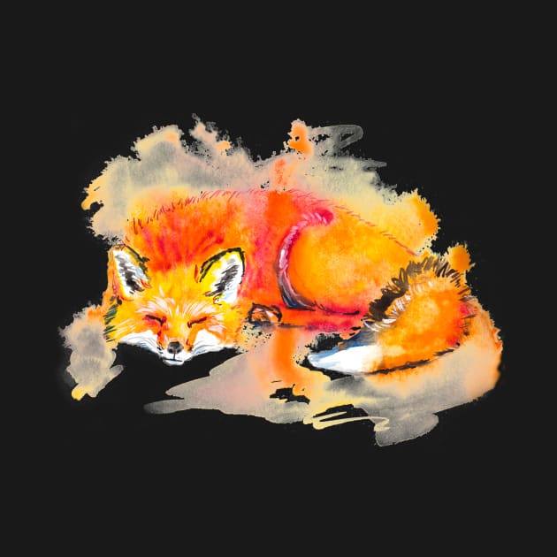 Cut Fox Sleeping by beaugeste2280@yahoo.com